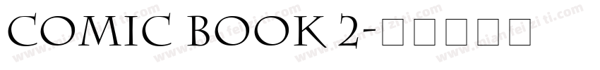 Comic Book 2字体转换